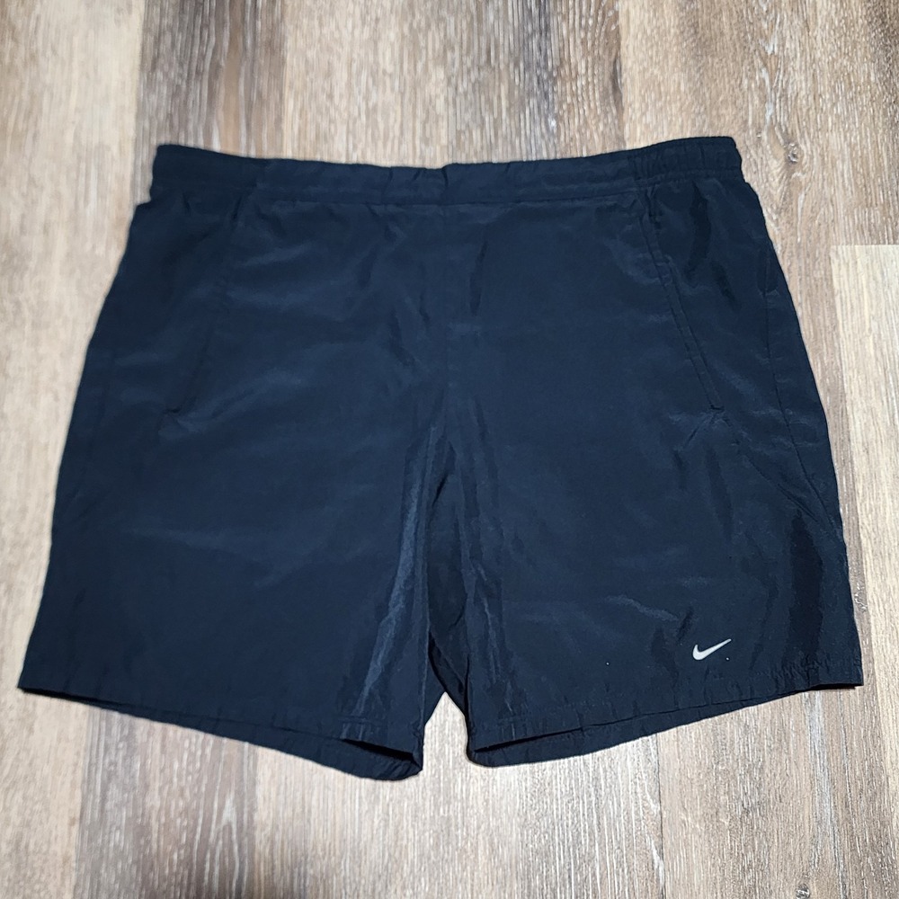 Nike FitDry Shorts Womens Small 4-8 Black Drawstring Athletic Running Gym Swoosh